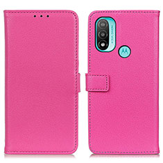 Handytasche Stand Schutzhülle Flip Leder Hülle D09Y für Motorola Moto E20 Pink