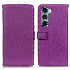 Handytasche Stand Schutzhülle Flip Leder Hülle D09Y für Motorola Moto Edge S30 5G Violett