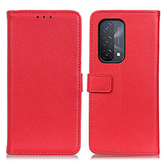 Handytasche Stand Schutzhülle Flip Leder Hülle D09Y für Oppo A54 5G Rot