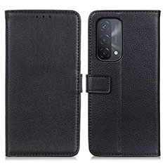 Handytasche Stand Schutzhülle Flip Leder Hülle D09Y für Oppo A74 5G Schwarz