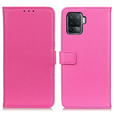 Handytasche Stand Schutzhülle Flip Leder Hülle D09Y für Oppo A94 4G Pink