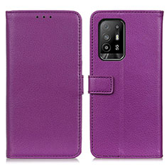 Handytasche Stand Schutzhülle Flip Leder Hülle D09Y für Oppo A94 5G Violett