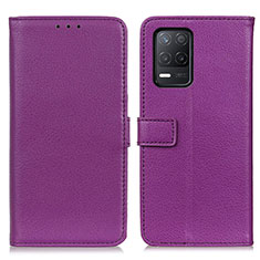 Handytasche Stand Schutzhülle Flip Leder Hülle D09Y für Realme Narzo 30 5G Violett