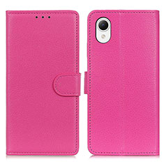Handytasche Stand Schutzhülle Flip Leder Hülle D09Y für Samsung Galaxy A23e 5G Pink