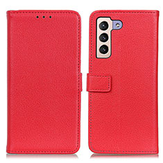 Handytasche Stand Schutzhülle Flip Leder Hülle D09Y für Samsung Galaxy S21 5G Rot