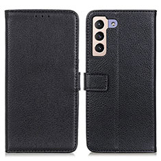 Handytasche Stand Schutzhülle Flip Leder Hülle D09Y für Samsung Galaxy S22 Plus 5G Schwarz