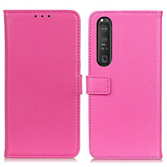 Handytasche Stand Schutzhülle Flip Leder Hülle D09Y für Sony Xperia 1 III Pink