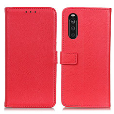 Handytasche Stand Schutzhülle Flip Leder Hülle D09Y für Sony Xperia 10 III SOG04 Rot