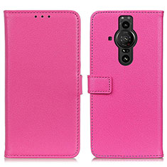 Handytasche Stand Schutzhülle Flip Leder Hülle D09Y für Sony Xperia PRO-I Pink