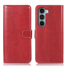 Handytasche Stand Schutzhülle Flip Leder Hülle D10Y für Motorola Moto Edge S30 5G Rot