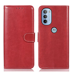 Handytasche Stand Schutzhülle Flip Leder Hülle D10Y für Motorola Moto G41 Rot