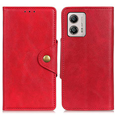 Handytasche Stand Schutzhülle Flip Leder Hülle D10Y für Motorola Moto G53 5G Rot