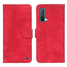 Handytasche Stand Schutzhülle Flip Leder Hülle D10Y für OnePlus Nord CE 5G Rot