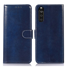 Handytasche Stand Schutzhülle Flip Leder Hülle D10Y für Sony Xperia 10 III Blau