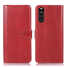 Handytasche Stand Schutzhülle Flip Leder Hülle D10Y für Sony Xperia 10 III Lite Rot