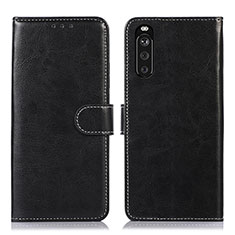 Handytasche Stand Schutzhülle Flip Leder Hülle D10Y für Sony Xperia 10 III Lite Schwarz