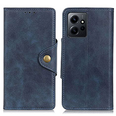 Handytasche Stand Schutzhülle Flip Leder Hülle D10Y für Xiaomi Redmi Note 12 4G Blau