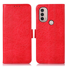 Handytasche Stand Schutzhülle Flip Leder Hülle D11Y für Motorola Moto E20 Rot