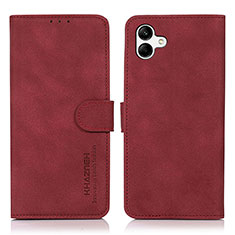 Handytasche Stand Schutzhülle Flip Leder Hülle D11Y für Samsung Galaxy A04 4G Rot