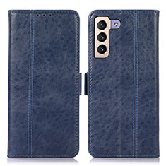 Handytasche Stand Schutzhülle Flip Leder Hülle D11Y für Samsung Galaxy S21 Plus 5G Blau