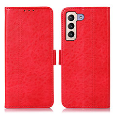 Handytasche Stand Schutzhülle Flip Leder Hülle D11Y für Samsung Galaxy S21 Plus 5G Rot