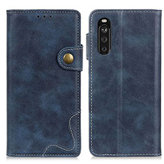 Handytasche Stand Schutzhülle Flip Leder Hülle D11Y für Sony Xperia 10 III Blau