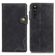 Handytasche Stand Schutzhülle Flip Leder Hülle D11Y für Sony Xperia 10 III Lite Schwarz