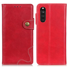 Handytasche Stand Schutzhülle Flip Leder Hülle D11Y für Sony Xperia 10 III Rot