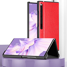 Handytasche Stand Schutzhülle Flip Leder Hülle DL2 für Huawei Mate Xs 2 Rot