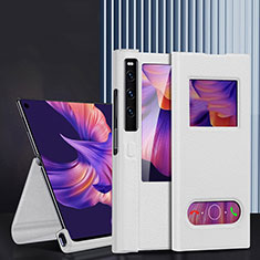 Handytasche Stand Schutzhülle Flip Leder Hülle DL4 für Huawei Mate Xs 2 Violett