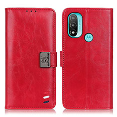 Handytasche Stand Schutzhülle Flip Leder Hülle DY01 für Motorola Moto E30 Rot