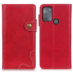 Handytasche Stand Schutzhülle Flip Leder Hülle DY01 für Motorola Moto G50 Rot