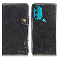 Handytasche Stand Schutzhülle Flip Leder Hülle DY01 für Motorola Moto G71 5G Schwarz