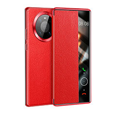 Handytasche Stand Schutzhülle Flip Leder Hülle F01 für Huawei Mate 40E 4G Rot