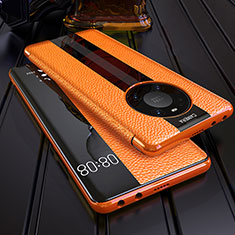 Handytasche Stand Schutzhülle Flip Leder Hülle F05 für Huawei Mate 40E Pro 4G Orange