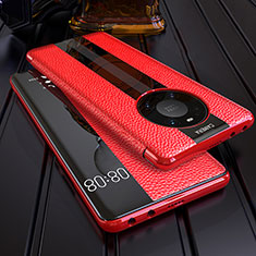 Handytasche Stand Schutzhülle Flip Leder Hülle F05 für Huawei Mate 40E Pro 4G Rot