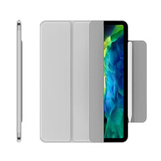 Handytasche Stand Schutzhülle Flip Leder Hülle für Apple iPad Pro 11 (2022) Silber