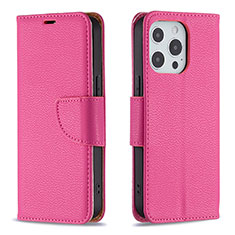 Handytasche Stand Schutzhülle Flip Leder Hülle für Apple iPhone 13 Pro Max Pink