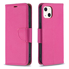 Handytasche Stand Schutzhülle Flip Leder Hülle für Apple iPhone 15 Plus Pink