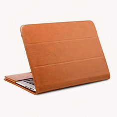 Handytasche Stand Schutzhülle Flip Leder Hülle für Apple MacBook Air 13 zoll (2020) Braun