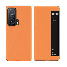 Handytasche Stand Schutzhülle Flip Leder Hülle für Huawei Honor Magic V 5G Orange