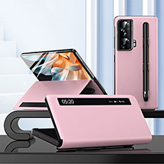 Handytasche Stand Schutzhülle Flip Leder Hülle für Huawei Honor Magic Vs 5G Rosegold