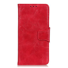 Handytasche Stand Schutzhülle Flip Leder Hülle für Motorola Moto G Power Rot