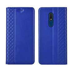 Handytasche Stand Schutzhülle Flip Leder Hülle für Nokia C3 Blau