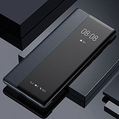 Handytasche Stand Schutzhülle Flip Leder Hülle für Oppo A57 5G Schwarz