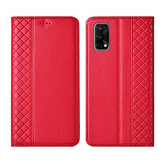 Handytasche Stand Schutzhülle Flip Leder Hülle für Realme V15 5G Rot