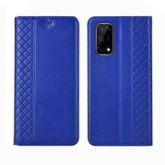 Handytasche Stand Schutzhülle Flip Leder Hülle für Realme V5 5G Blau