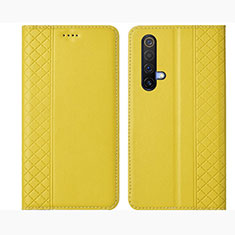 Handytasche Stand Schutzhülle Flip Leder Hülle für Realme X50t 5G Gelb