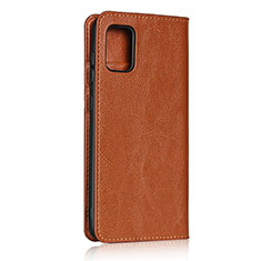 Handytasche Stand Schutzhülle Flip Leder Hülle für Samsung Galaxy A31 Orange