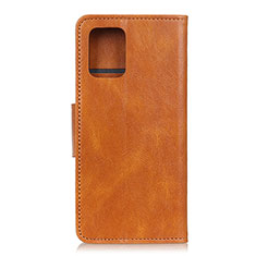 Handytasche Stand Schutzhülle Flip Leder Hülle für Samsung Galaxy A91 Orange